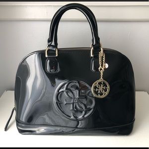 Guess Patent Leather Dome Satchel
